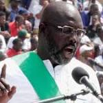 George Weah swears Liberia president,