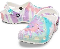 As light hearted as they are lightweight, crocs footwear provides complete comfort and support for any occasion and every season. Classic Tie Dye Graphic Clog Crocs