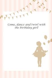 Birthday Invitation Card For My Daughter Free Printable Invitation Ballerina Party My Daughter Will Absolutely Have A Ba Ballet Birthday Party Ballerina Party Birthday Party Invitations Printable