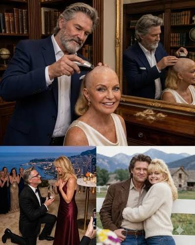 Husband shaves wife's hair during cancer fight