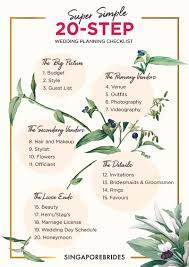 20-Step Super Simple Wedding Planning Checklist