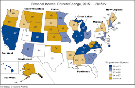 State Personal Income Fourth Quarter 2015 U S Bureau Of