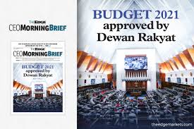 Revongen corporation center, level 17, top glove tower, no. Budget 2021 Approved By Dewan Rakyat The Edge Markets