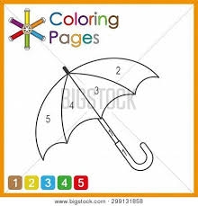 Try putting the finished pictures up on display, or send them home for the parents. Coloring Page For Kids Color The Parts Of The Object According To Numbers Color By Numbers Poster Id 299131858
