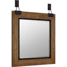 As a natural material, wood can. Quoizel Qr5172 N A Becker 29 X 24 Square Beveled Wood Framed Bathroom Mirror Lightingdirect Com