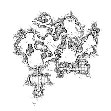 So my players explore this 3 level deep gogblin cave/dungeon, because they were hired to get rid of the nasty goblin shaman who orchestrates raids and ambushes with his kind. A Goblin Clan Established A Camp In The Cave As Always They Have Set Up Defensive Positions And Surveillance Holes The Clan Sha Fantasy Map Dungeon Maps Map