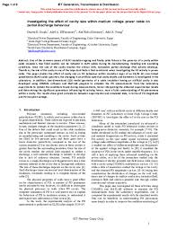 pdf investigating the effect of cavity size within medium