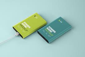This free power bank mockup can be good for implementing a lot of designers ideas as well. Glossy Power Bank Mockup Set In Device Mockups On Yellow Images Creative Store