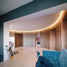 With a new look, a convex curved wall might become the standout feature of your home. 106 Oki By Elii Curve Interior Curved Walls Interior New Homes