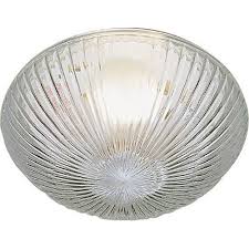 Fortunately, you can determine the right size of a light fixture for a replacement ceiling fan light globe with just a tape measure and a step stool. Mushroom Style Ceiling Fixture Replacement Glass Clear Ribbed 9 1 2 In 7 5 8 In Fitter 4 Per Box Walmart Com Walmart Com