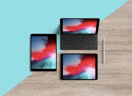 Free Multiple Screens Top View Ipad Pro 10 5 Inch Mockup Psd Ipad Mockup Top View Splash Page