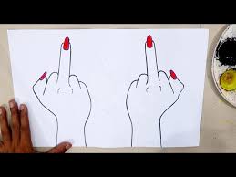Drawing anime hands also heavily depends on your visual library. How To Draw Ladies Middle Finger Youtube