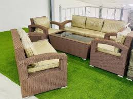 كنب خارجي 7 اشخاص طاولة انظمة التركيبات للاثاث وديكور