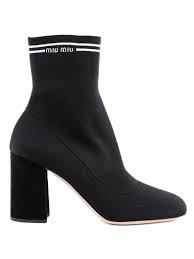 Miu Miu Maglia Tech Ankle Boots