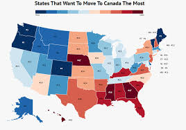 How do i move to canada. The States That Want To Move To Canada The Most Zippia