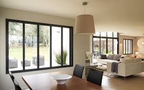 Verriere Cuisine Ensemble Compose Fenetre Baie Vitree Aluminium Kline Createur De Fenetres Baie Vitree Renovation Maison Fenetre A Galandage