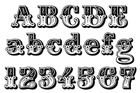 Home Style Numbers Font Cursive Alphabet Lettering Fonts