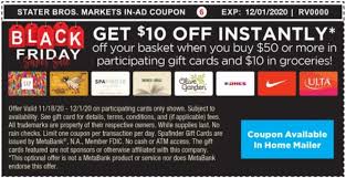 Buy gift cards from your favorite stores & personalize them today! Expired Stater Bros Buy 50 Select Gift Cards 10 Groceries Get 10 Off Ulta Beauty Nike Barnes Noble More Gc Galore