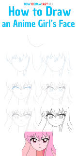 With this super simple instruction consisting of eleven stages even the most inexperienced artist will be able to learn. How To Draw An Anime Girl Face How To Draw Easy