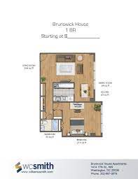 Brunswick House Apartments In Washington Dc Wc Smith Brunswick House Apartment Communities Bedroom Floor Plans