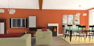 Vue 3d Salon Pour Projet Installation D Un Poele A Bois A La Place De La Cheminee Plan 3d Salon Sejour Simulation 3d Decoration Interieure Decoration Et Renovation Et Decoration