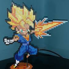 Ssb Goku Ssb Vegeta Dx Perler Etsy Anime Pixel Art Pixel Art Dragon Ball Art