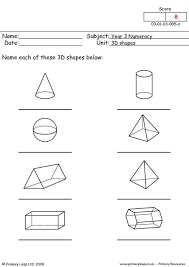 This Worksheet Is A B W Resource Children Name The 3d Shapes 3d Shapes Worksheets Shapes Worksheet Kindergarten Shapes Worksheets