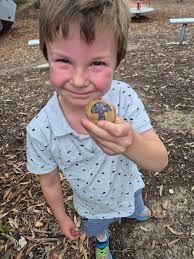 Can you identify the location of the hidden rock?