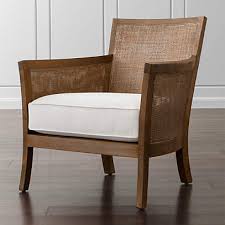 Check spelling or type a new query. Blake Rattan White Cushioned Chair Reviews Crate And Barrel