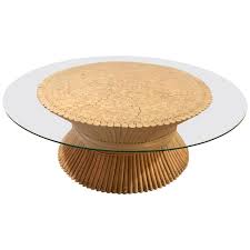 They're very sturdy and completely sustainable. Mid Century Mcguire Round Bamboo Wheat Sheaf Glass Coffee Table For Sale At 1stdibs