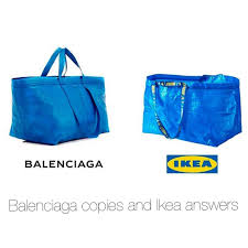 Balenciaga Copies Ikea Responds Socials Unleash It Is Balenciaga Copies Ikea Answers Socials Are Understanding Ik Blue Tote Bag Balenciaga Iconic Bags