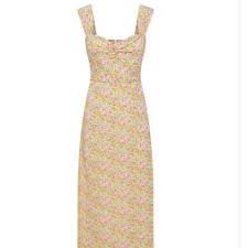 The lou lou dress is a midi/ankle length style dress featuring a low back, thick shoulder . With Jean Dresses With Jean Lou Lou Dress Poshmark