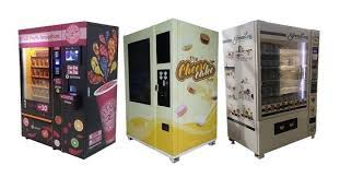 Waterproof steel cabinet, front door open design. Hot And Cold Food Drinks And Snack Vending Machine Supplier Malaysia