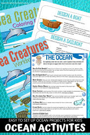 Ocean Printables And Ocean Activities To Explore The Ocean At Home In 2020 Printable Activities For Kids Ocean Activities Ocean Science Activities