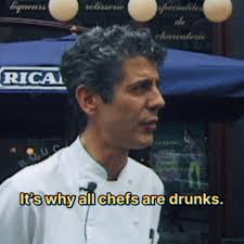 You have a tremendous amount of personal freedom in the kitchen. But  there's a trade-off. You give up other freedoms when you go into a kitchen  because you're becoming part of a