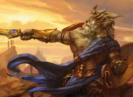 Legends Walk Among Us In This Magic The Gathering Born Of The Gods Art Mtg Art God Art Fantasy Creatures