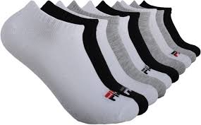 FILA Women's 10 Pack No Show Socks, Black (6 Pack), One Size at Amazon  Women's Clothing store