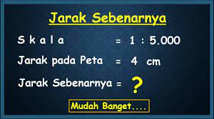 1.500.000 ditanyakan jarak pada peta? Cara Cepat Mencari Jarak Sebenarnya Youtube