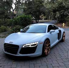 Pulverblauer Audi R8 Audi Pulverblauer R8 Luxury Cars Audi Best Luxury Cars Dream Cars