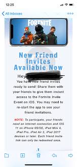 Game you can install and run using epic games launcher. Fortnite Mobile Friend Codes Invites On Ios Now Available Here S How They Work Redmond Pie