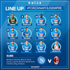 Big match a san siro tra due squadre in crisi. Napoli Milan Le Formazioni Ufficiali Ancelotti Lancia Ospina Titolare Ilnapolista