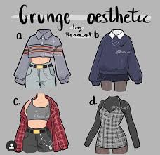 Grunge Clothing Reference In 2020 Drawing Anime Clothes Aesthetic Clothes Fashion Design Drawings