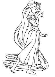 Picture of rapunzel to color. Rapunzel Coloring Book Razukraski Com
