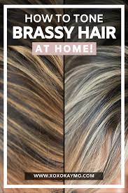 How To Tone Brassy Hair At Home Wella T14 And Wella T18 Brassy Hair Diy Hair Toner Tone Orange Hair