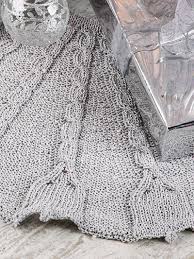 48 silver hand embroidered treeskirt. Seasonal Knitting Patterns Silver Bells Tree Skirt Knit Pattern