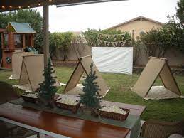 What to put on wall for camping theme? Top 25 Creative Backyard Camping Ideas For Your Kids Freshouz Com Camping Theme Party Birthday Party Activities Backyard Kids Party