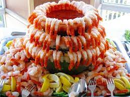 Spread out on a platter and refrigerate until cold, or up to 4 hours. Lg Tiered Shrimp Shrimp Cocktail Display Shrimp Cocktail Seafood Platter