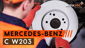 Comment Remplacer Des Disques De Frein Et Plaquettes De Frein Sur Mercedes W203 Tutoriel Autodoc Youtube