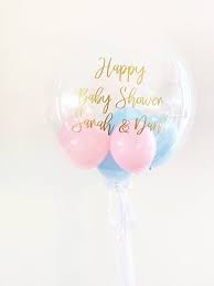 Big Personalised Baby Shower Bubble Balloon In A Box Etsy In 2021 Mini Balloons Personalized Balloons Balloons