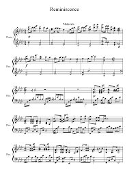 It is often used to treat severe memory loss or dementia.rt works by encouraging people to revisit moments from their past. Reminiscence Sheet Music For Piano Solo Musescore Com
